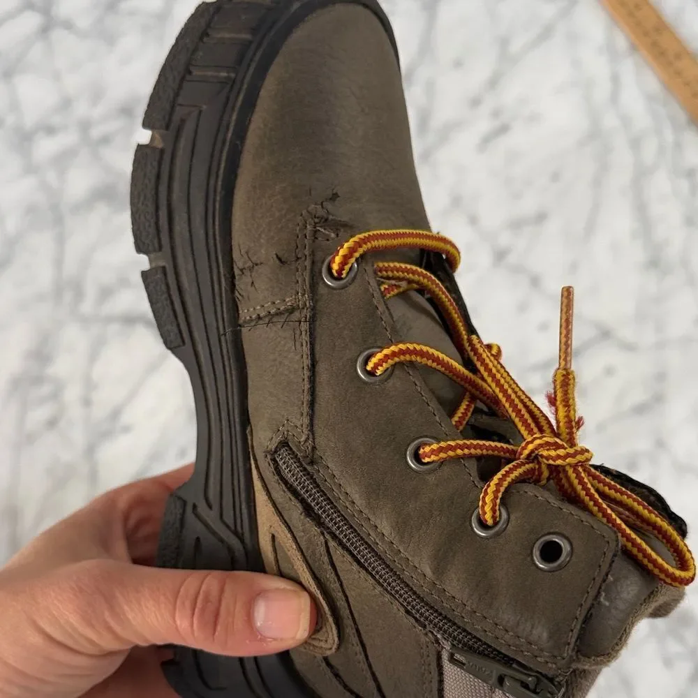 Zara Kids Brown Hiking Boots Sz 11 US 28 Euro